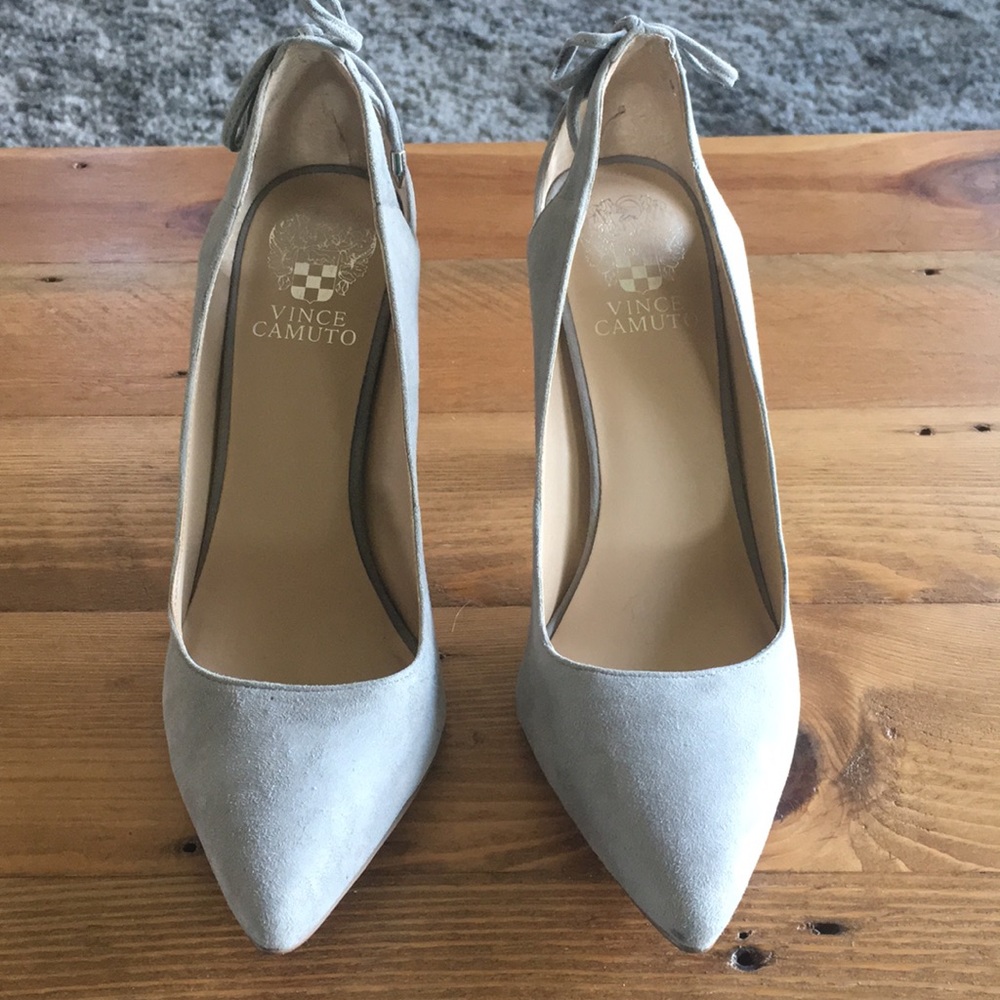 Stunning Grey Suede Vince Camuto Heels